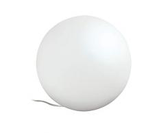 Paulmann 50102 SmartHome Zigbee Siegen Lampada da Tavolo LED 7,5W E27 230V RGBW Regolabile Vetro Opaco, 7.5 W, Opale, Satinato, 20 x 20 x 19 cm