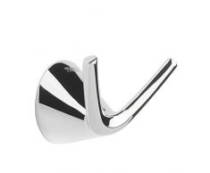 Tiger Gancio Appendiabiti portasciugamani, Metallo, Cromo, 4Â x 7Â x 5.4Â cm