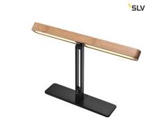 SLV VINCELLI D TL - Lampada da tavolo a LED per interni, in bambÃ¹, 2700 K, in legno, 12 W, colore: Antracite