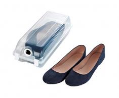 Wenko 50931100 - Scarpiera S, in Polipropilene, 14 x 10 x 32 cm, Trasparente