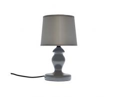 Zons Lampada da Tavolo Ceramica Lucida 3Â Colori D15Â x H30Â cm Grigio