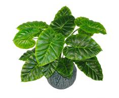Leaf Design UK - Pianta Artificiale, 60 cm, Colore: Nero