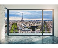 Scenolia Carta da Parati Poster panoramico Paris at Home 4 x 2,70 m | Decorativo e Foto Parete XXL qualità HD