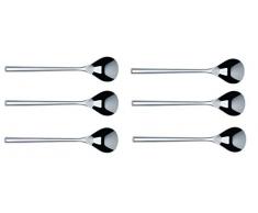Alessi TI04/8 MU Cucchiaino da CaffÃ¨ in Acciaio Inossidabile 18/10 Lucido, Set da 6 Pezzi