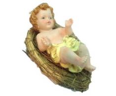 Viscio Trading 25455 Personaggi Presepe Gesu Bambino con Culla, Multicolore, 0.1x0.1x28 cm
