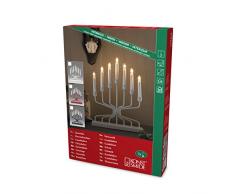 Konstsmide 3527Â âÂ 510tr portacandele in metallo, laccato rosso/7Â lampadine trasparenti/24Â V Trasformatore da interno/cavo rosso