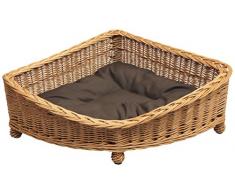 Prestige di vimini di salice Pet angolo basket, Small P