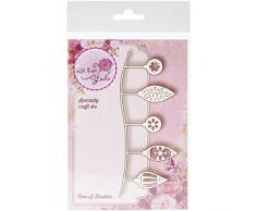 Wild Rose Studio Specialty Die, motivo: fila di palline per albero di Natale