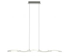 Brilliant g93586/15Â Sailing Sospensione 5Â Luci LED, Metallo/Vetro, incasso, 6Â W, cromo