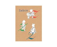 Komar Quadro da Parete ABC Animal Y, Poster, Immagine, Soggiorno, Camera da Letto, Decorazione, Stampa Senza Cornice Disponibile in Tre Misure, Multicolore, P036Z-40x50