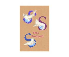 Komar Quadro da Parete ABC Animal S Poster Immagine Soggiorno Camera da Letto Decorazione Stampa Stampa Senza Cornice Disponibile in Tre Misure, Multicolore, P036S-50x70