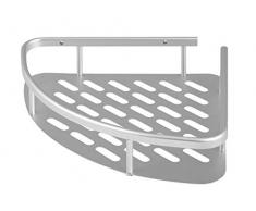 H&H Mensola, Angolare, Alluminio 22x22xH5cm, Grigio