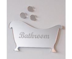 Sendmeamirror Vasca da Bagno e Bolle Specchio 60 x 31 cm (Incisione con Bagno)