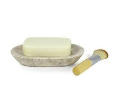 Deblanch portasapone, Marmo, Beige, 11Â x 3.3Â x 0.47Â cm