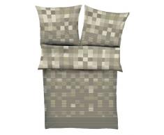 s.Oliver, Set di lenzuola singolo di raso, Verde (GrÃ¼n), 135 cm x 200 cm