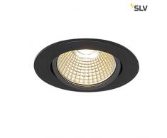 SLV New TRIA - Lampada da soffitto a LED da interni, 1800-3000 K, 7,2 W, in alluminio, 7,3 W, colore: Nero