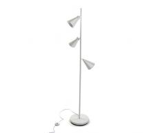 VERSA 2084002 Lampada da Terra, Metallo, Bianco