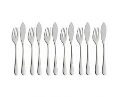 WMF 1140356346 - Set di 12 posate per pesce Merti, in Cromargan protect