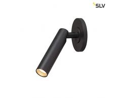 SLV karpo a parete e a soffitto lampada da incasso, alluminio, Nero, Single
