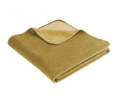 biederlack Duo Cotton Trend Coperta, Misto Cotone, Marrone, Matrimoniale, 200x150x1 cm
