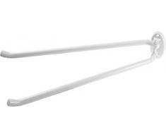 Cornat Porta Asciugamani con 2Â Barre, orientabile Oval, WeiÃ