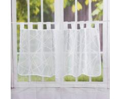 Elbersdrucke Tendina in Voile Crossover 00, 48 x 140 cm, Semitrasparente