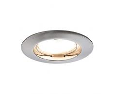 Paulmann 93976 Set Completo di Faretti da Incasso a Led Coin, 3 x 6.8 W, In Alluminio Spazzolato, Satinato