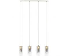 Brilliant 93584/15, Faretto da parete, metallo, 33Â W, G9, Cromo/trasparente, 11.8Â x 78Â x 150Â cm