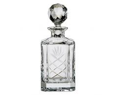 Dornberger sovrano Square Decanter con Pannello (24%), Cristallo, 10Â x 10Â x 25Â cm