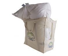Daunex Sestriere Duo Piumino, Cotone, Bianco, Singolo, 155x220x2 cm, 2 unità