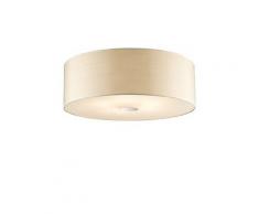 Ideal Lux Woody PL5 E27 Beige - Lampada da soffitto, Legno