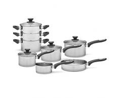 Morphy Richards 979024 Set pentole e padelle, Acciaio Inossidabile
