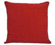 Erba Barcelona almalinen Cuscino Decorativo Giorno Moderno 45x45x13 cm Rosso Granata