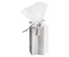 Candele DAurora Selene Candela Argento A Forma di Stella, Cera, 7.2x7.2x10 cm