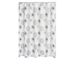 RIDDER 423370-350 - Tenda da Doccia Hurricane Universale in Tessuto, Anelli Inclusi, 180 x 200 cm, Colore: Grigio