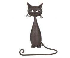 Clayre & Eef 6Y3175 - Porta Asciugamani per Ospiti, Motivo: Gatto 19 x 9 x 28 cm