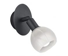 Reality Leuchten Brest Faretto da Parete, Nero