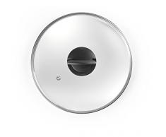 IBILI 970932 Coperchio poinee Piante, Acciaio, Bianco, 32 x 32 x 4 cm