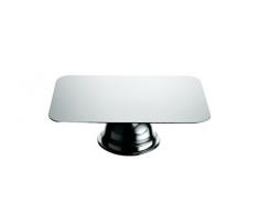 Mepra Vassoio Rettangolare Buffet con Piede, 4 x 27, Acciaio Inossidabile 18/10