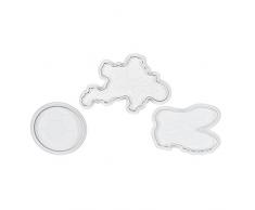 Stadter - 3 tagliapasta con espulsore calcio plastica