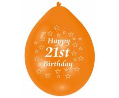 Amscan 22.8 cm-10 21 palloncini buon compleanno lattice