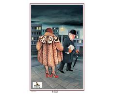 Samuel Lamont Beryl Cook - Strofinaccio My Fur Coat