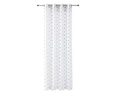 Ready Belinda Tenda con Occhielli, Tessuto, Multi Grigio, 145 x 3 x 270 cm