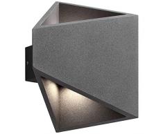 AEG Lampada da Parete per Esterni, 2 luci, Antracite