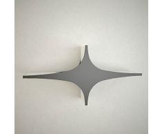 Homemania Mensola Chausey, Legno, Nero-Bianco, 90x20x45 cm