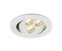 SLV, Luce LED da incasso, forma rotonda, orientabile, A+, 250 lumen, 3000 kelvin