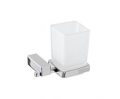 FERIDRAS Unica Portaspazzolino, Cromo, 9x12x17 cm