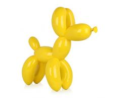 World Art TW60411 Scultura in Resina Cane Palloncino Grande, Resina, 62x64x23 Cm