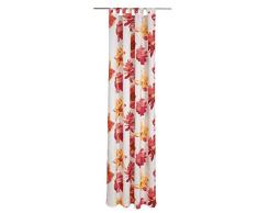 Deko Trends Tenda ad Occhielli, Tessuto, WeiÃ-Gelb-Orange-Rot, 245.0x140.0x245.0 cm