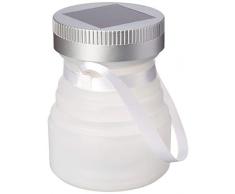 Thumbs Up! Lanterna Solare Pieghevole da Viaggio, Bianco